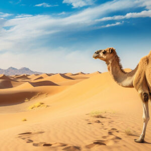 camel in desert