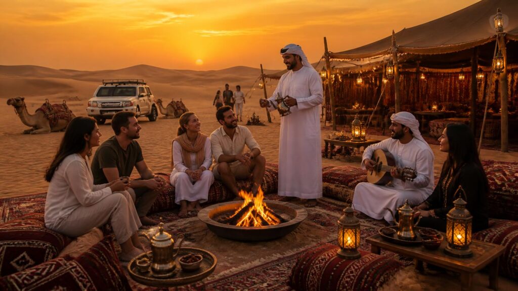Evening desert safari