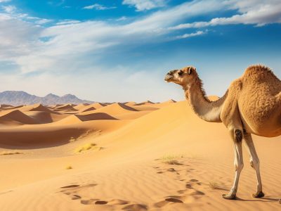 camel in desert